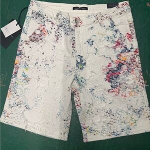 EMBELLISH Osaka Boro Denim Shorts  Mens 34